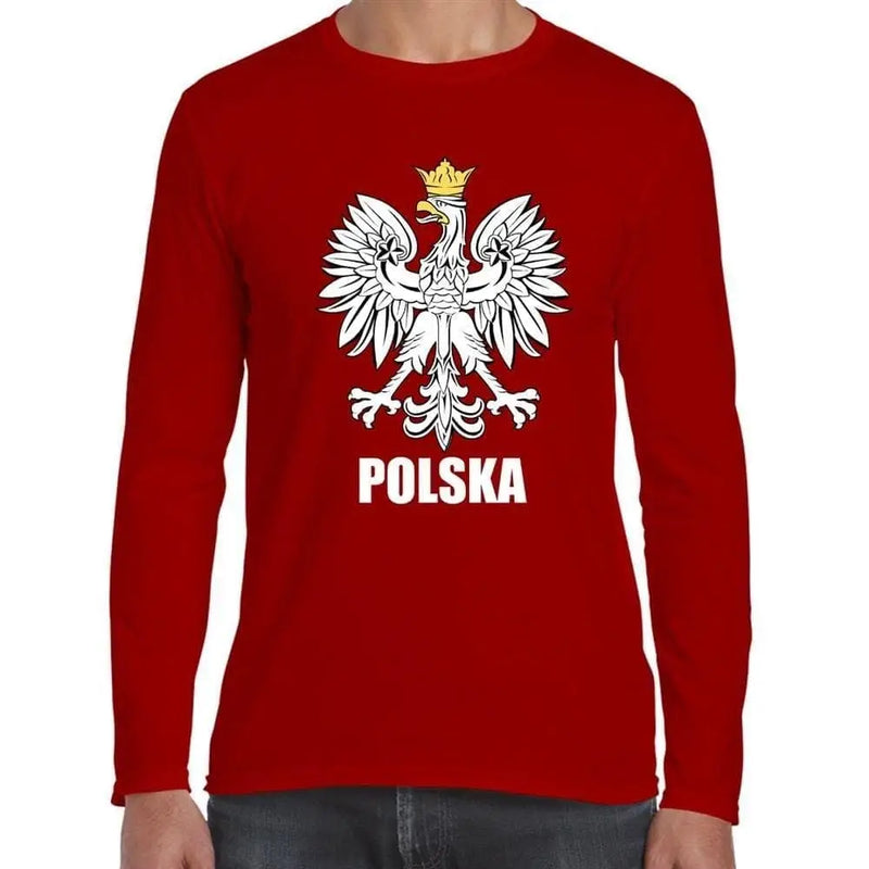 Polish Eagle Polska Flag Long Sleeve T-Shirt