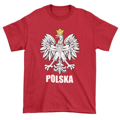 Polish Eagle Polska Flag Mens T-Shirt L