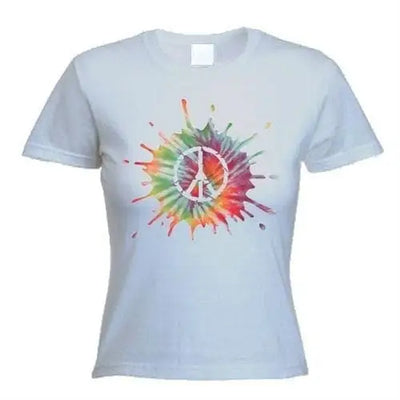 Psychedelic CND Symbol Women's T-Shirt L / Light Grey