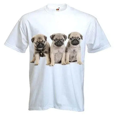 Pug Puppies Mens T-Shirt