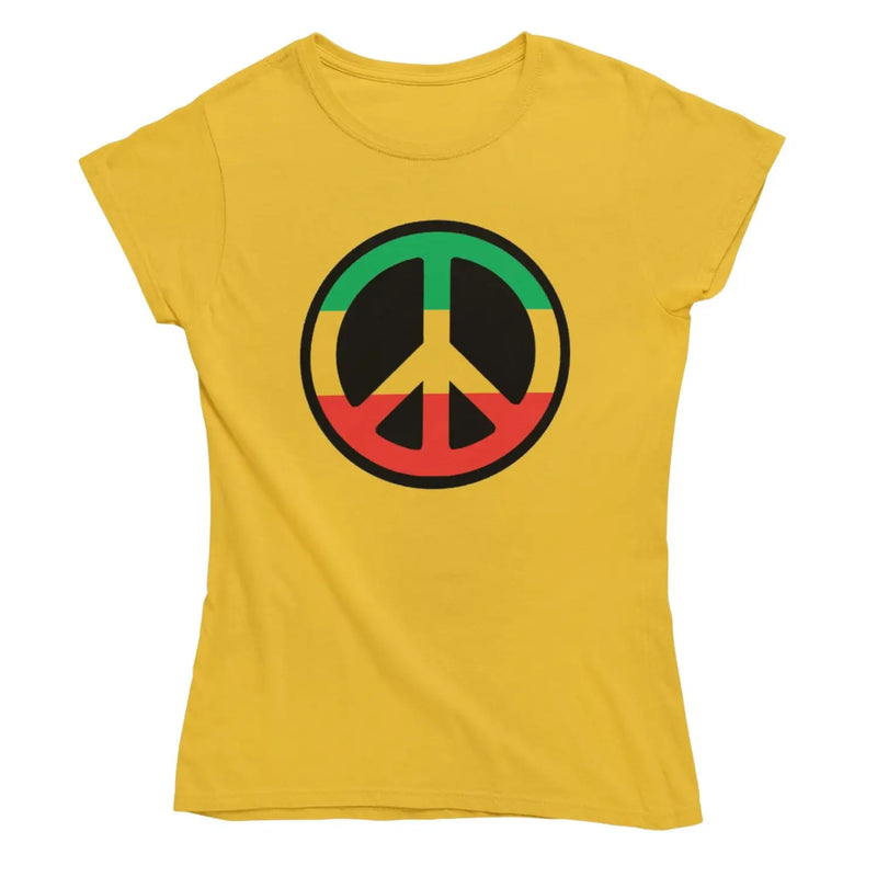 Rasta CND Symbol Women’s T-Shirt - S / Yellow - Womens