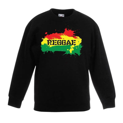 Reggae Splash Rasta Children's Unisex Sweatshirt Jumper 12-13