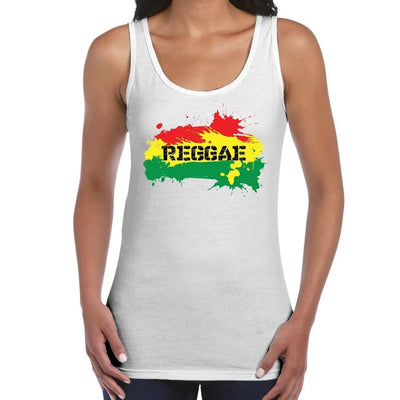 Reggae Splash Women's Tank Vest Top XXL / White