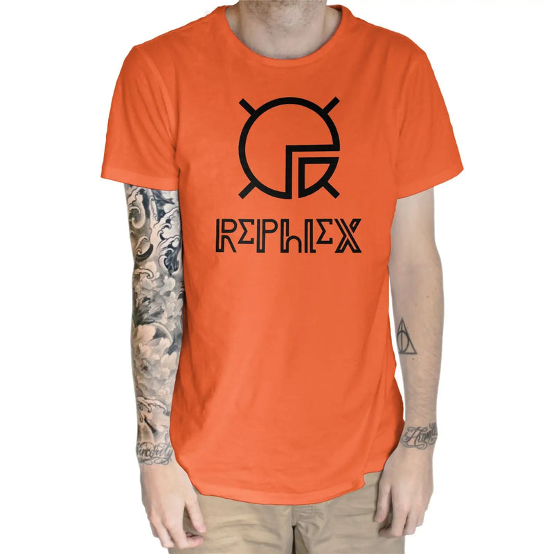 Rephlex Records T Shirt - XL / Orange - Mens T-Shirt
