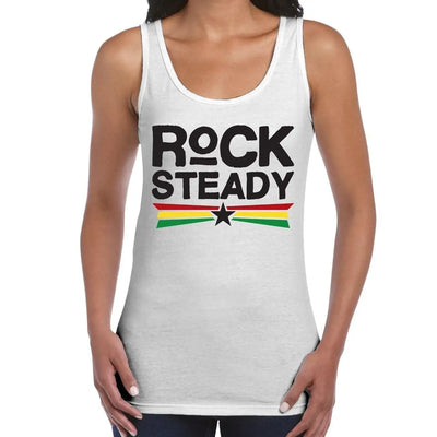 Rock Steady Reggae Women's Tank Vest Top XL / White