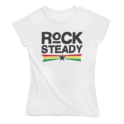 Rock Steady Women’s T-Shirt - L / White - Womens T-Shirt