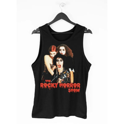 Rocky Horror Show Vest Top T Shirt - Frank N Furter Magenta & Columbia L