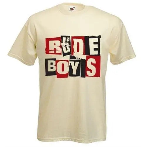 Rude Boys T-Shirt XXL / Cream