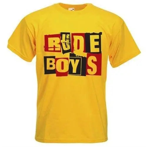 Rude Boys T-Shirt XXL / Yellow