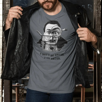 Salvador Dali Drugs Quote Men's T-Shirt