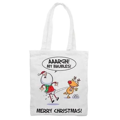 Santa Claus My Baubles! Funny Christmas Shoulder Bag