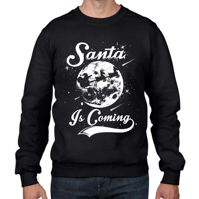 Santa Is Coming Father Christmas Men's Sweater \ Jumper M