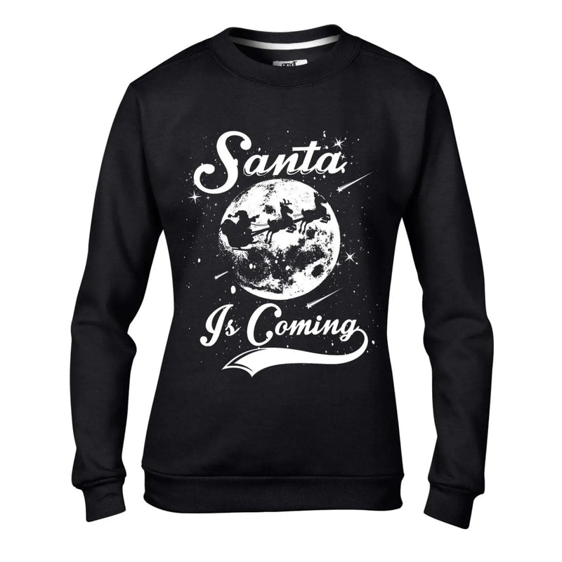 Santa Is Coming Father Christmas Women&