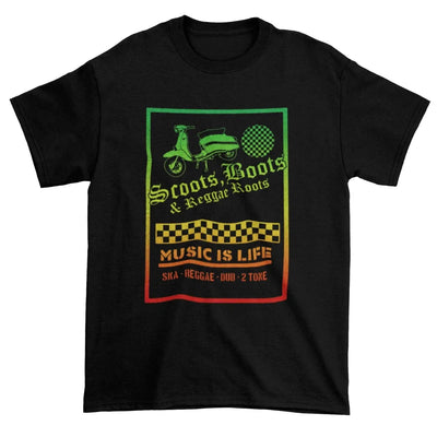 Scoot Boots & Reggae Roots Men's Ska T-Shirt XL