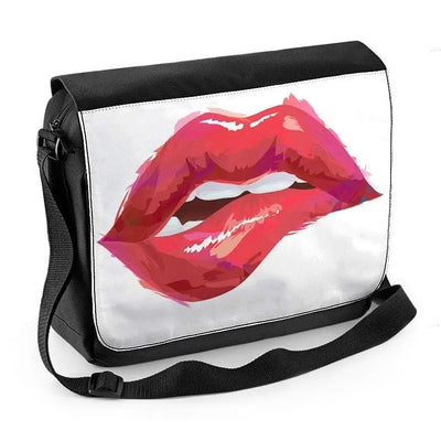 Sexy Lips Painting Laptop Messenger Bag