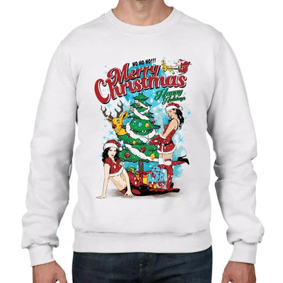 Sexy Merry Christmas Funny Men's Sweater \ Jumper M