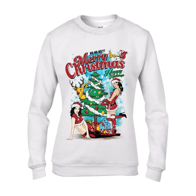 Sexy Merry Christmas Funny Women's Sweater \ Jumper XL