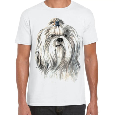 Shih Tzu Portrait Cute Dog Lovers Gift Mens T-Shirt