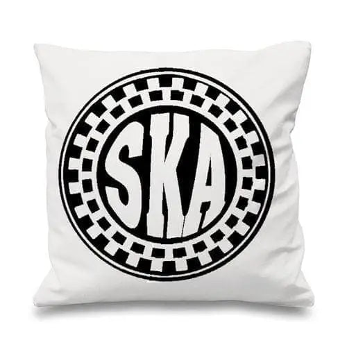 Ska Circle 2 Tone Sofa Cushion White