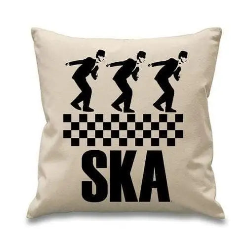 Ska Dancers 2 Tone Sofa Cushion Cream