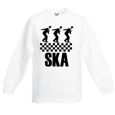 Ska Dancers Children's Toddler Kids Sweatshirt Jumper 12-13 / White