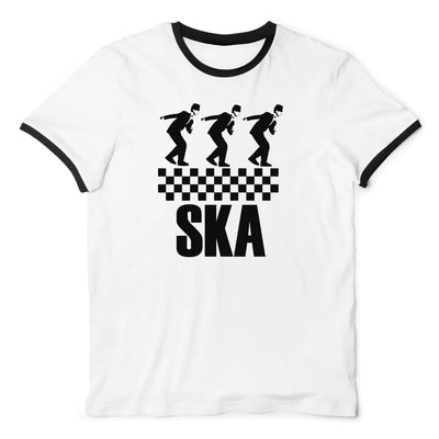 Ska Dancers Contrast Ringer T-Shirt M