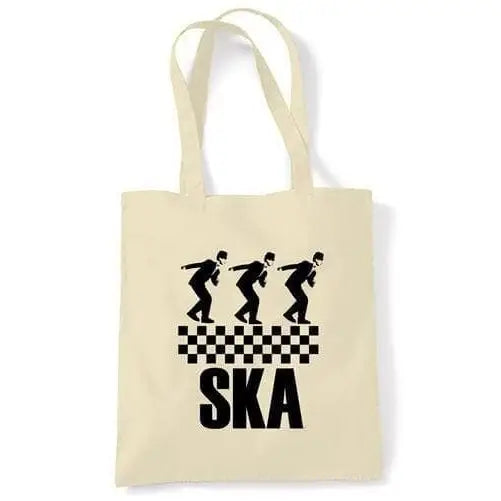 Women's Ska Dancers Shopping Shoulder Bag - Cotton Reusable Tote, 42x38cm - View #14