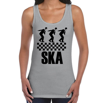 Ska Dancers Women's Tank Vest Top M / Light Grey
