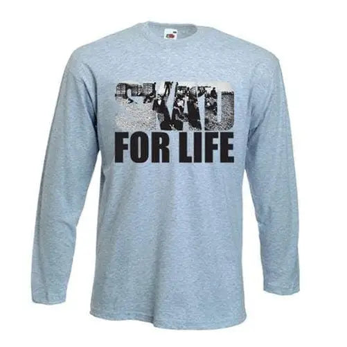 Ska For Life Long Sleeve T-Shirt S / Light Grey