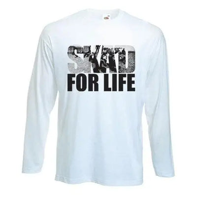 Ska For Life Long Sleeve T-Shirt S / White