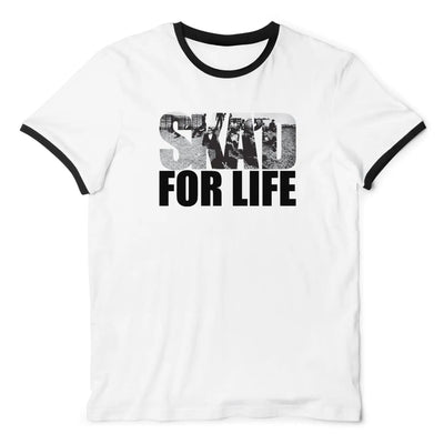 Ska'd For Life Men's Ska Contrast Ringer T-Shirt XL