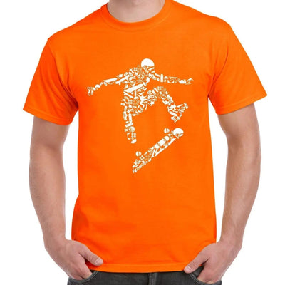 Skateboarder Men's T-Shirt 3XL / Orange