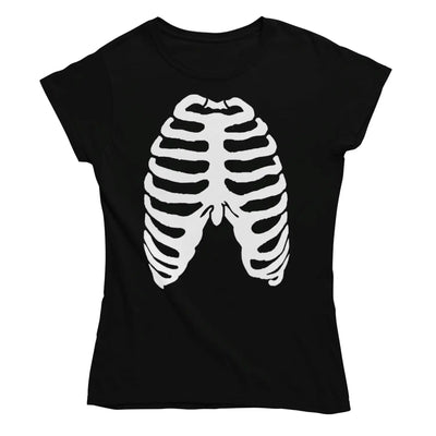 Skeleton Ribcage Women’s T-Shirt - XL - Womens T-Shirt