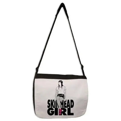 Skinhead Girl Laptop Messenger Bag