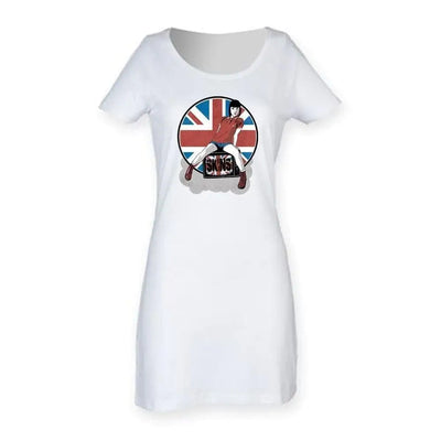 Skinhead Girl Union Jack Women's T-Shirt Dress