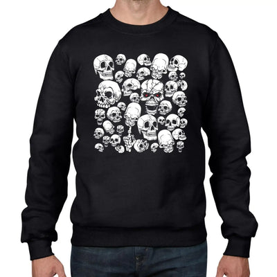 Skull Garden Halloween Men's Sweatshirt Jumper XL / Black