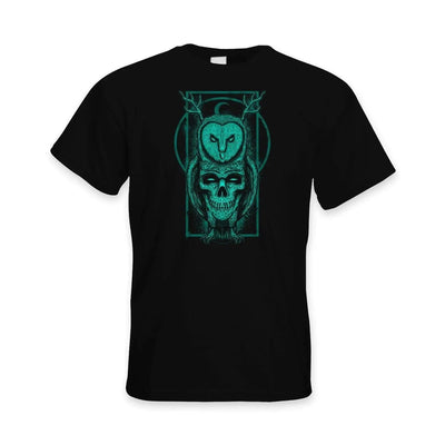 Skull Owl Hipster Men's T-Shirt XL