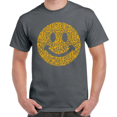Smiley Acid Face Men's T-Shirt XL / Charcoal