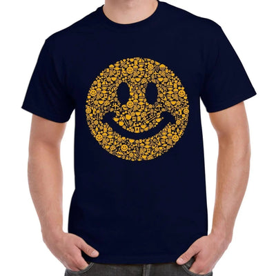Smiley Acid Face Men's T-Shirt XL / Navy Blue
