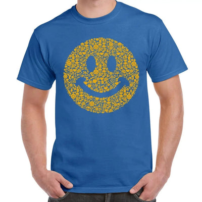Smiley Acid Face Men's T-Shirt XL / Royal Blue