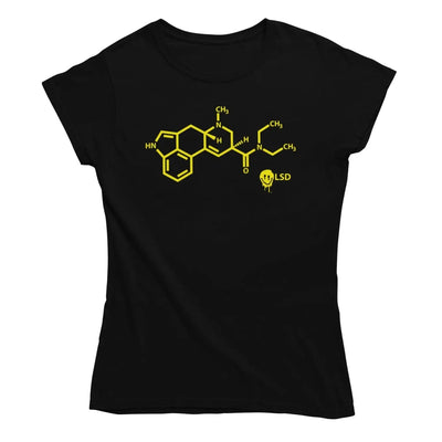 Smiley Acid LSD Chemical Formula Women’s T-Shirt - M -