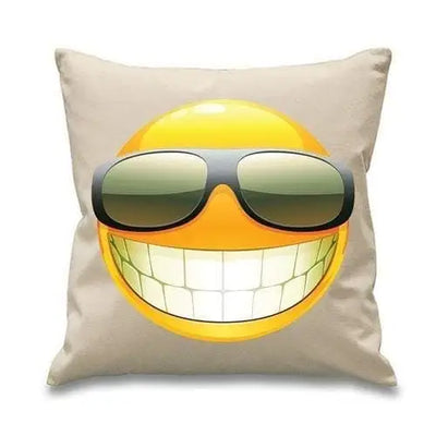 Smiley Face Acid House Cushion Cream
