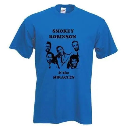 Smokey Robinson & The Miracles T-Shirt L / Royal Blue