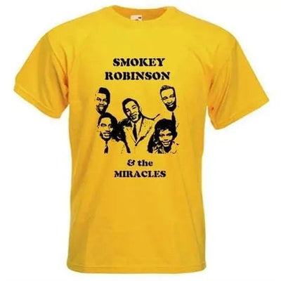 Smokey Robinson & The Miracles T-Shirt L / Yellow