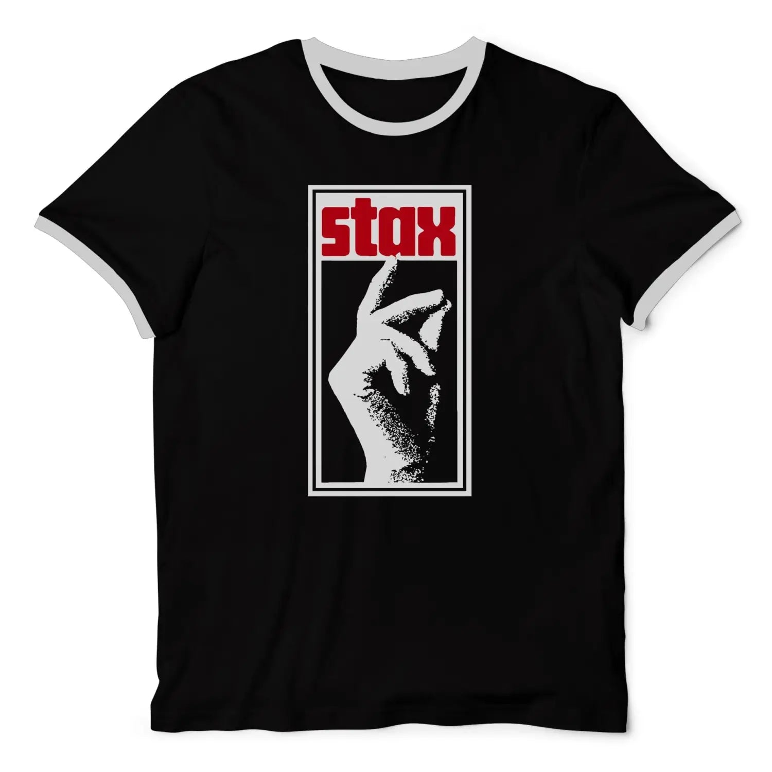 Stax Records Contrast Ringer T Shirt - Northern Soul – Tribal T-Shirts
