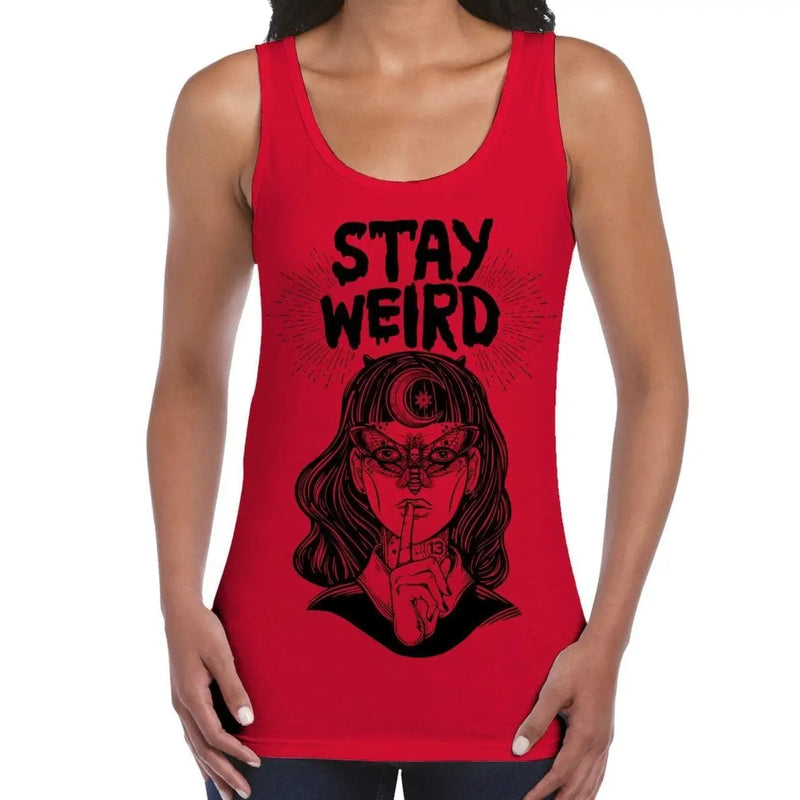 Stay Wierd Witch Girl Hipster Large Print Women&