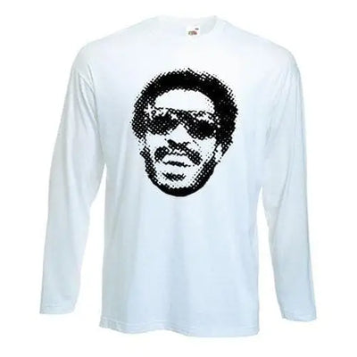 Stevie Wonder Long Sleeve T-Shirt XXL / White