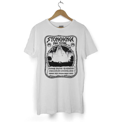 Stonehenge Free Festival Men’s T Shirt - 3XL / White - Mens