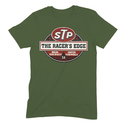 STP Logo The Racers Edge Mens T-Shirt - XL / Khaki - Mens