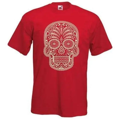 Sugar Skull Men's T-Shirt L / Red